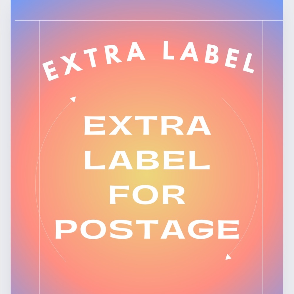 EXTRA LABEL FOR POSTAGE Closet